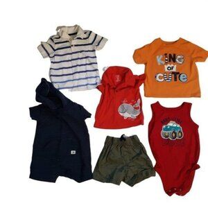 Baby Boys Lot Size 6-18 Months 6 pcs  Bundle